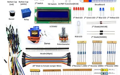 Adeept Project LCD 1602 Starter Kit for Raspberry Pi 4 3 2 Model B+ B Servo Motor Relay Beginner Small DIY Kit Compatible with Raspberry Pi 2b+ with PDF Guidebook User Manual