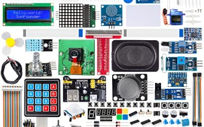 SunFounder Ultimate Starter Kit for Raspberry Pi 4 B 3 B+ 400, Python C Java Scratch Node.js, Detailed Online Tutorials, 161 Projects, 337 Items (Raspberry PI NOT Included)