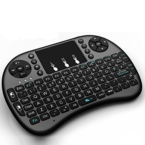 Rii 10038-ZNP i8 Mini 2.4GHz Wireless Touchpad Keyboard for PC/Pad/Xbox 360/PS3/Google Android TV (Black)