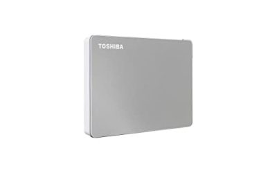 Toshiba Canvio Flex 2TB Portable External Hard Drive USB-C USB 3.0, Silver for PC, Mac, & Tablet – HDTX120XSCAA