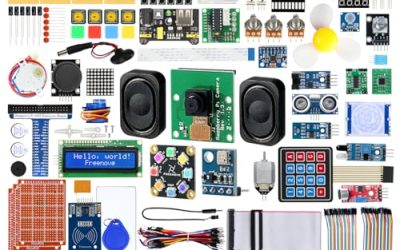 FREENOVE Complete Starter Kit for Raspberry Pi 4 B 3 B+ 400, Python C Java Scratch Code, 708-Page Tutorial, 138 Projects, 386 Items, Camera Speaker Sound Sensor (Raspberry Pi NOT Included)